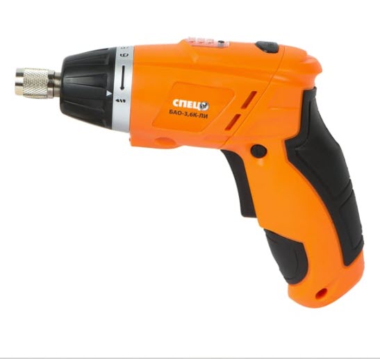 Аккумуляторная отвертка Спец БАО-3.6К-ЛИ Спец-3318