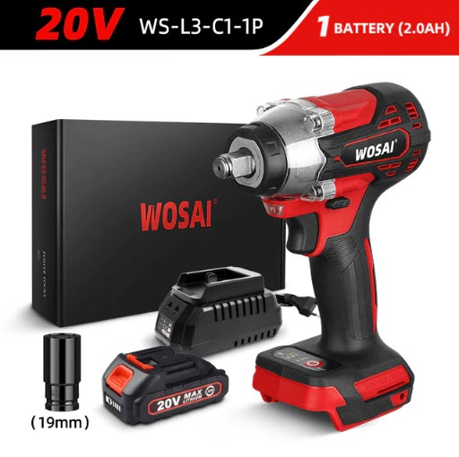 Аккумуляторный ударный гайковёрт WOSAI