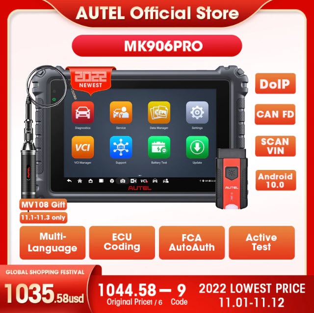 Автомобильный диагностический сканер Autel MaxiCOM