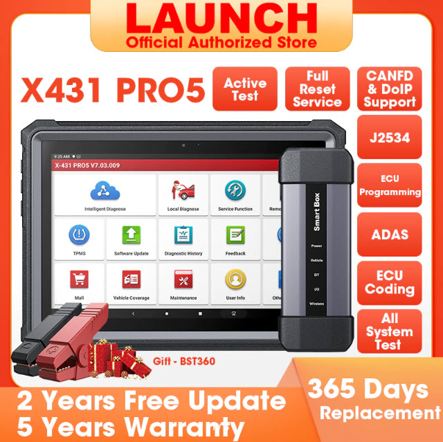 Автомобильный диагностический сканер LAUNCH X431 PRO 5