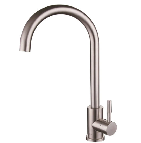 Смеситель для кухни SUS124-017F серебристый