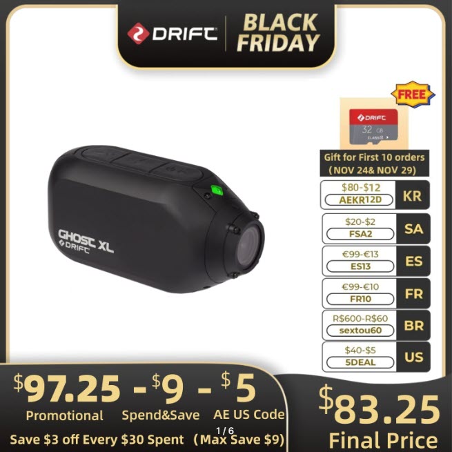 Спортивная экшн-камера Drift Ghost XL