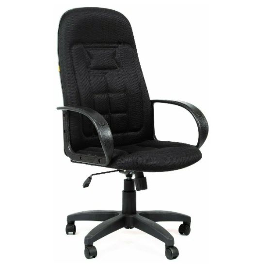 Компьютерное кресло Chairman 727 для руководителя, чёрное