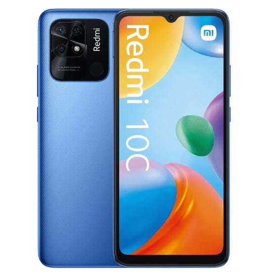 Смартфон Xiaomi Redmi 10C 4/64 ГБ RU, синий океан