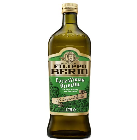Масло оливковое Filippo Berio Extra Virgin, стеклянная бутылка, 1 л