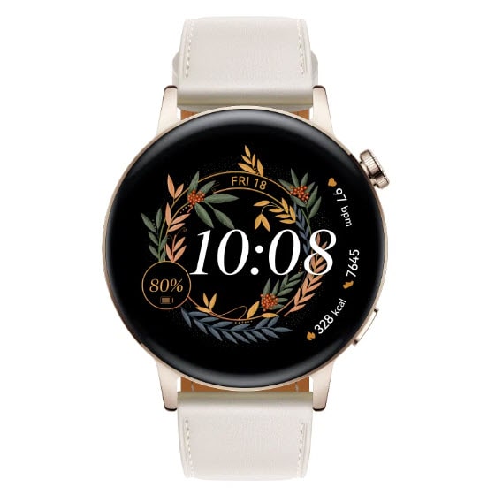 Умные часы HUAWEI Watch GT 3 Classic 42 мм, белый/золотистый