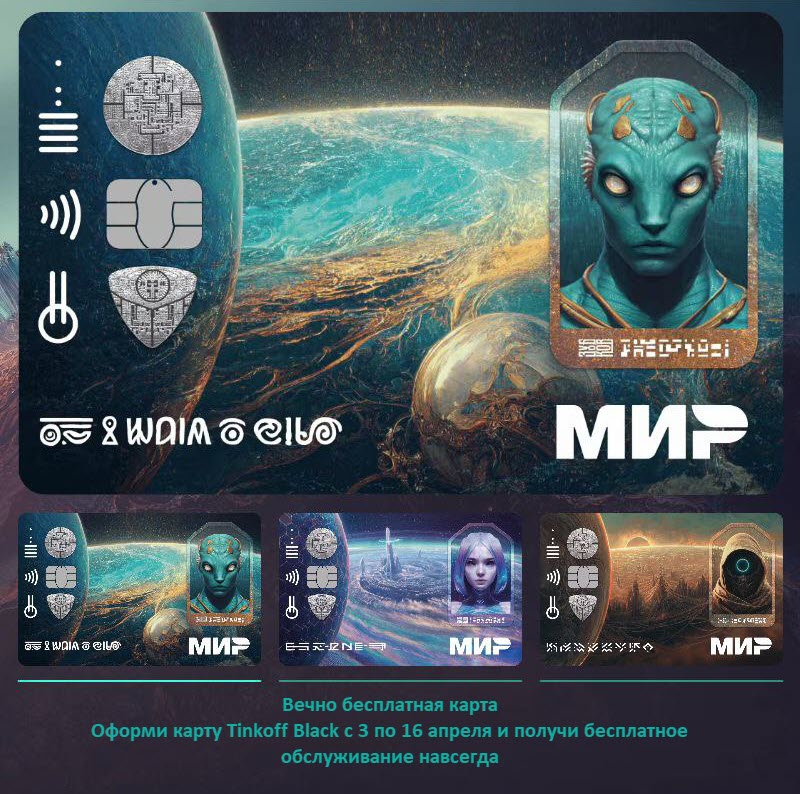 Встречайте сверхновую первую в мире карту-мультипаспорт Tinkoff Black с вечным бесплатным обслуживанием